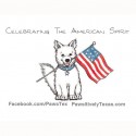 Celebrating the American Spirit dog and american flag