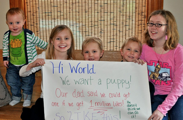 Two Girls And A Puppy Facebook Viral