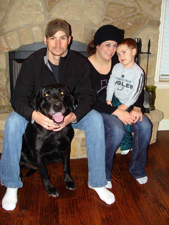 Drake, a shelter dog on death row is reunited with his family