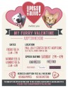 Furry Valentine Pet Adoption Weekend Poster