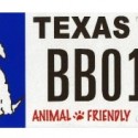 Animal Friendly Texas License Plate