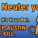 spay neuter pets to build a no kill community